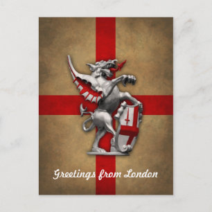 City of London Dragon Postcard Vykort
