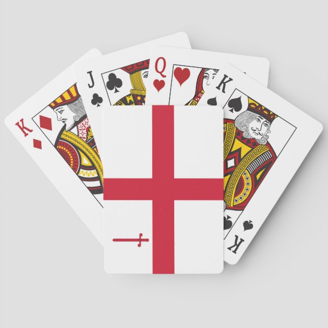 City of London Flagga Casinokort (Baksidan)
