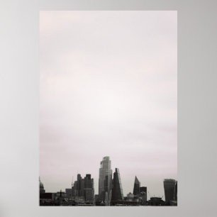 City of London Siluett Poster