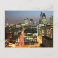 City of London Skyline At Sunset