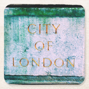 City of London - Underlägg Papper Kvadrat