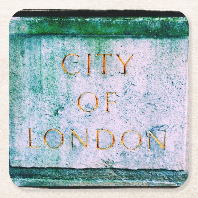 City of London - Underlägg Papper Kvadrat (Framsidan)