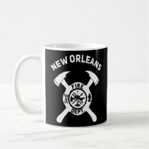 City of New Orleans Fire Department Louisiana Fire Kaffemugg