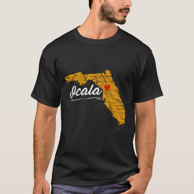 City Of Ocala - Florida Semesterpresent Minnessake T Shirt (Framsida)