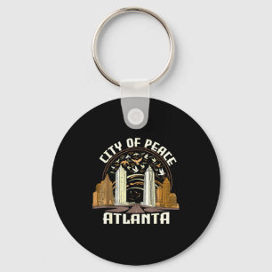 City Of Peace Atlanta Souvenir Män Kvinnor Georgia Nyckelring