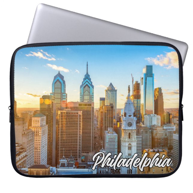City of Philadelphia, Pennsylvania, USA Laptop Fodral (Framsidan)
