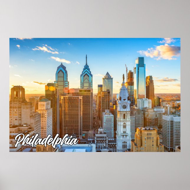 City of Philadelphia, Pennsylvania, USA Poster (Framsidan)
