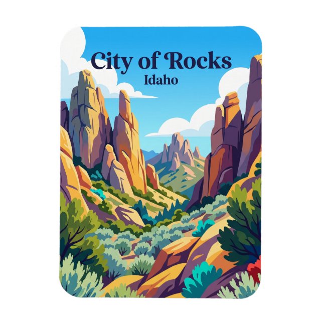 City of Rocks National Reserve Idaho Magnet (Vertikal)