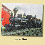 City of Winnipeg Steam Tåg Engine Pussel<br><div class="desc">I Steam Expo Parad på kanadensiska och amerikanska ånglokomotiv vid världsutställningen om Transport och kommunikation 1986 (Expo 86),  en världsmässa i Vancouver,  BC,  Kanada. - Se min butik för mycket mer underbara Tåg Gift-idéer</div>