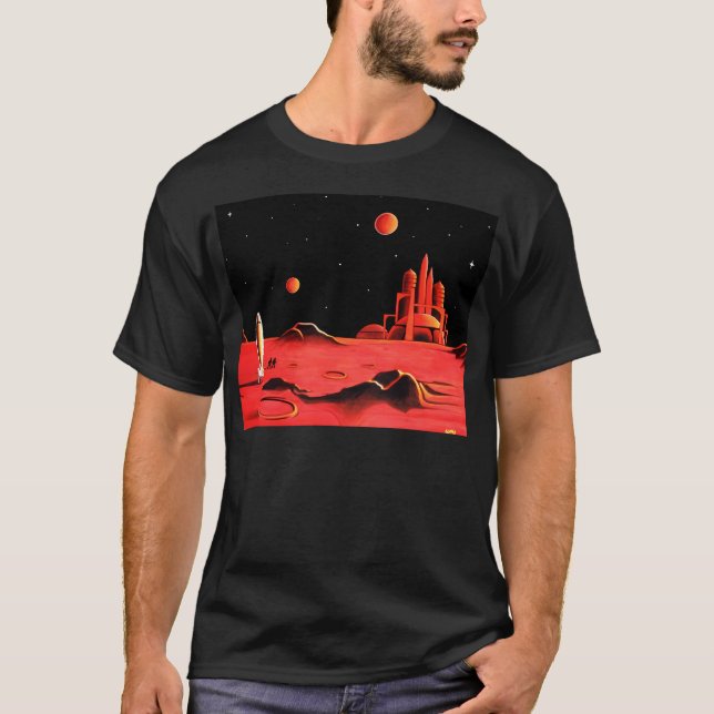 City on Mars T Shirt (Framsida)