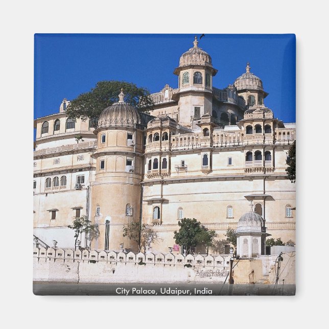 City Palace, Udaipur, Indien Magnet (Framsidan)
