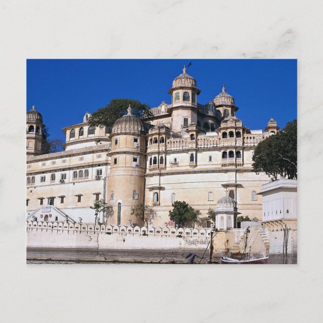 City Palace, Udaipur, Indien Vykort (Framsida)