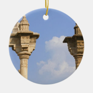 City Palace, Udaipur, Rajasthan, Indien 2 Julgransprydnad Keramik