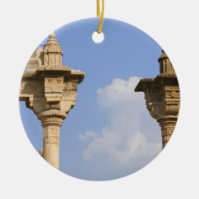 City Palace, Udaipur, Rajasthan, Indien 2 Julgransprydnad Keramik (Framsidan)