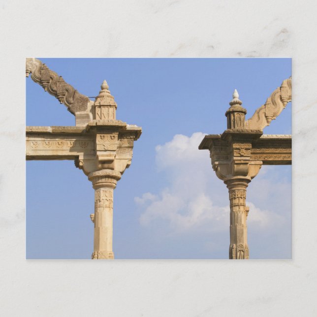 City Palace, Udaipur, Rajasthan, Indien 2 Vykort (Framsida)