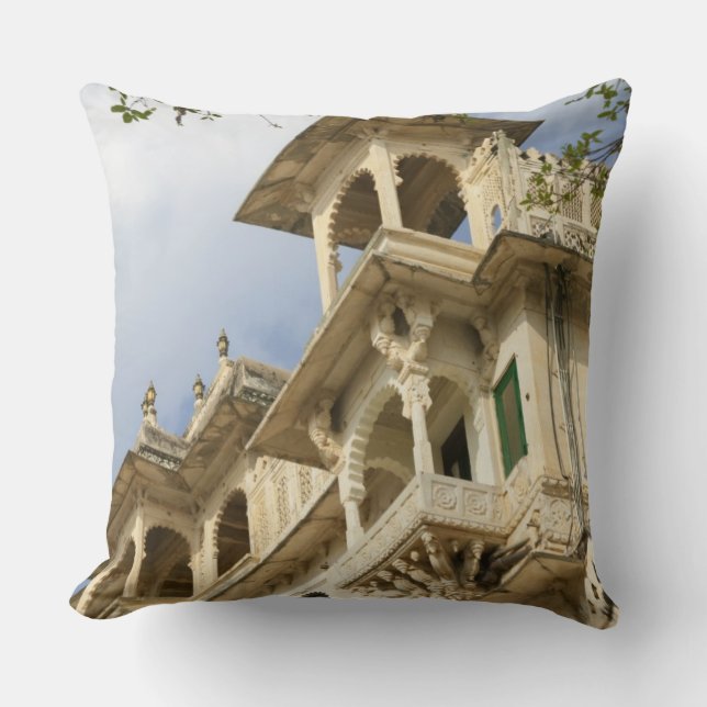 City Palace, Udaipur, Rajasthan, Indien Kudde (Framsida)