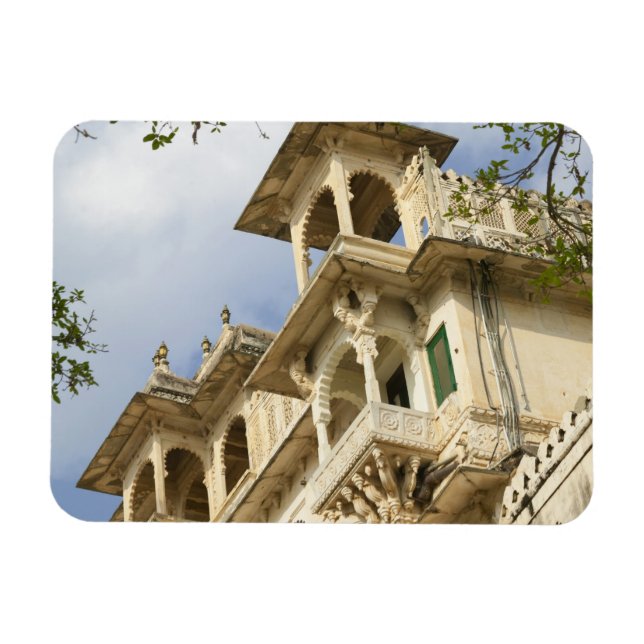 City Palace, Udaipur, Rajasthan, Indien Magnet (Horisontell)