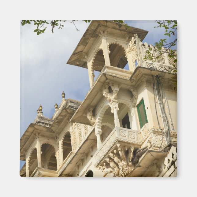 City Palace, Udaipur, Rajasthan, Indien Magnet (Framsidan)
