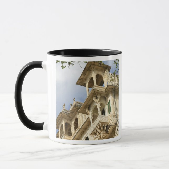 City Palace, Udaipur, Rajasthan, Indien Mugg (Vänster)