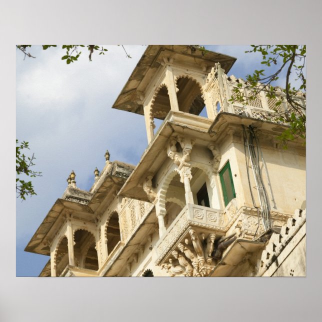 City Palace, Udaipur, Rajasthan, Indien Poster (Framsidan)