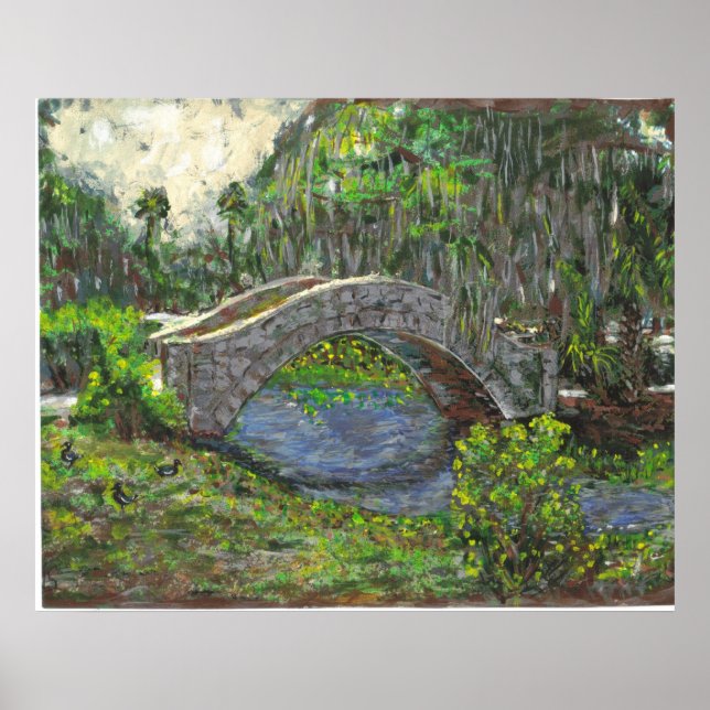 City Park Bridge, New Orleans Poster (Framsidan)