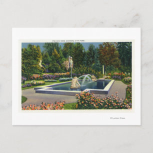 City Park Italiana Ro Garden View Vykort