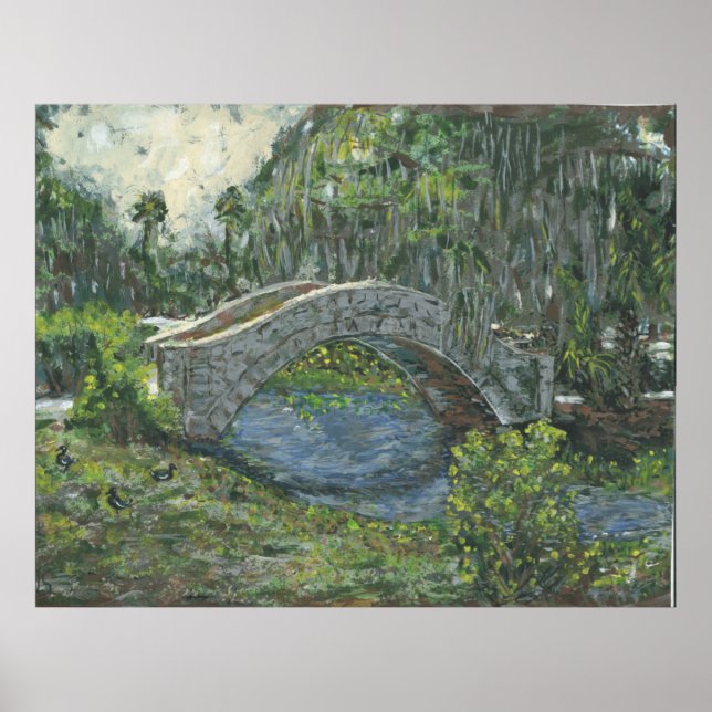 City Park Stone Bridge Poster (Framsidan)