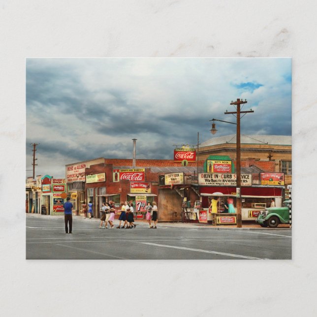 City - Phoenix AZ - Pop Culture 1940 Vykort (Framsida)