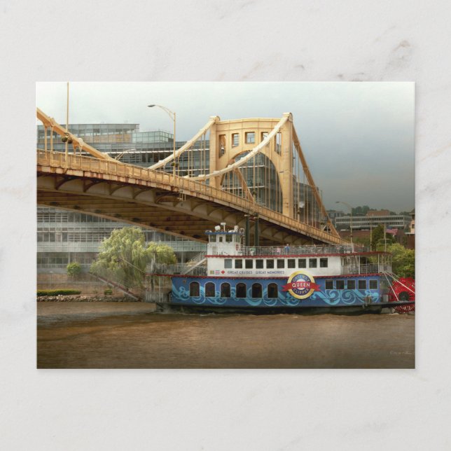 City - Pittsburg PA - Underbara minnen Vykort (Framsida)