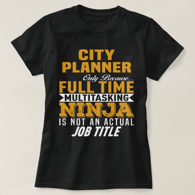 City Planner T Shirt (Design framsida)