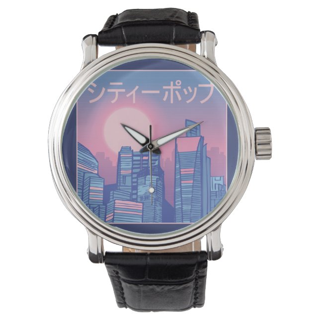 City pop Japansk musik Armbandsur (Framsida)