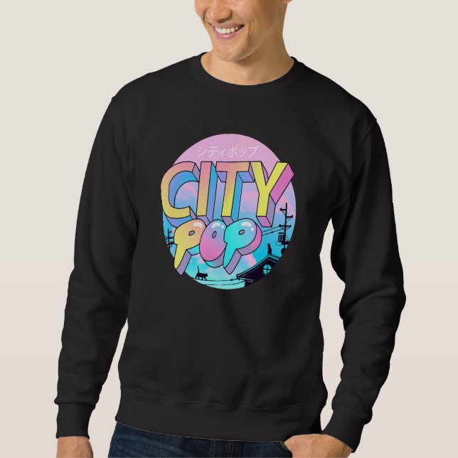 City Pop Lång Ärmad Tröja (Framsida)