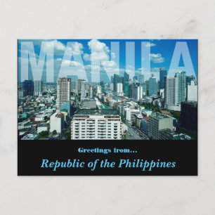 City Republic of the Philippines Design Vykort