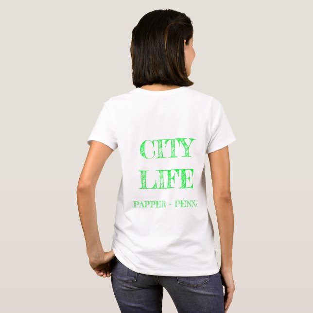 City Rowhome Tshirt T Shirt (Hel baksida)