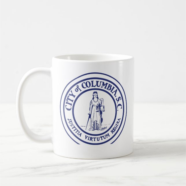 City Seal - Columbia, South Carolina Kaffemugg (Vänster)