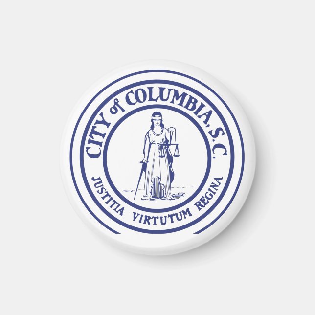 City Seal - Columbia, South Carolina Magnet (Framsidan)