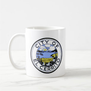 City Seal of El Cerrito, Koffee Mugg, Kalifornien Kaffemugg