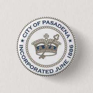 City Seal of Pasadena, Kalifornien Knapp
