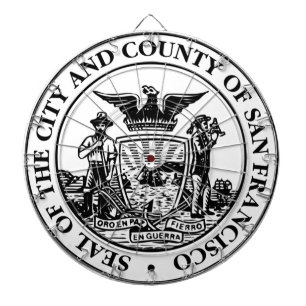 City Seal of San Francisco (Kalifornien, USA) Darttavla