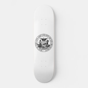 City Seal of San Francisco (Kalifornien, USA) Mini Skateboard Bräda 18,5 Cm