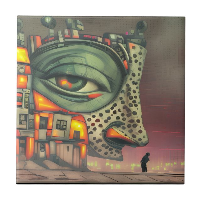 City, she awakes kakelplatta (Framsidan)