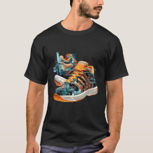 City Shoes Urbain World Roligt Life Wandering Musi T Shirt