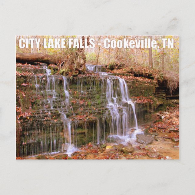 City Sjö Falls - Cookeville, TN Vykort (Framsida)