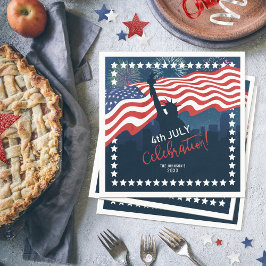 City Skyline Independence day Firande ID658 Pappersservett