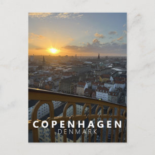 City Skyline Köpenhamn Danmark Skandinavien Modern Vykort