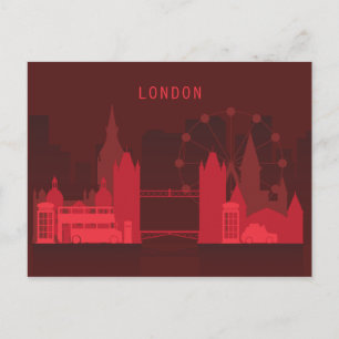 City Skyline   London, England Vykort