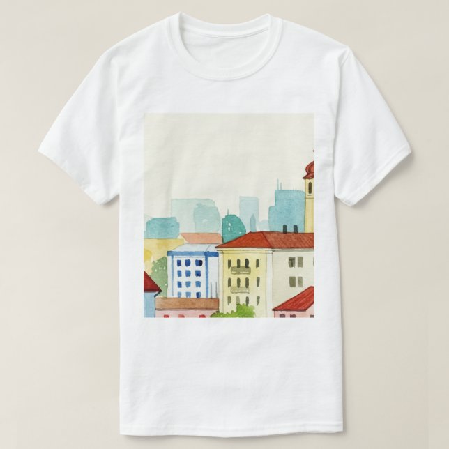  City skyline T Shirt (Design framsida)