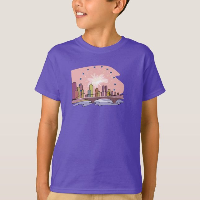 City Skyline- T Shirt (Framsida)