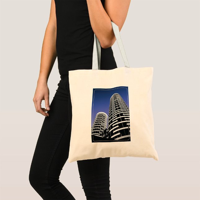 City Skyscraper Tote Bag Tygkasse (Skapare uppladdad)