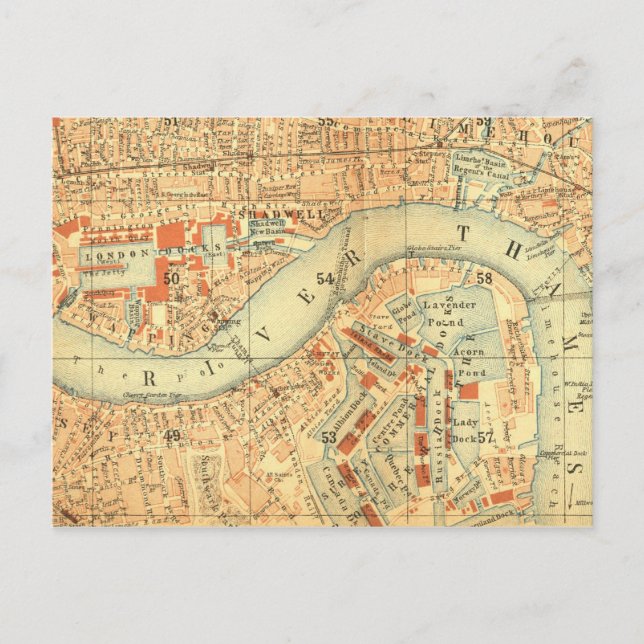 City Slickers - Vintage London River Thames Vykort (Framsida)